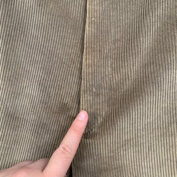 Vintage Santorelli Pants Mens 36 Mocha Como 2 Corduroy Cotton Pleated Trouser - Picture 6 of 16
